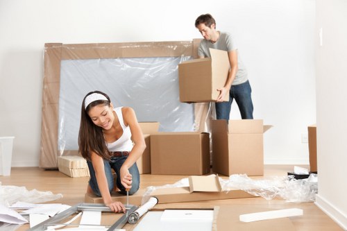 Fragile items securely packed for student removals