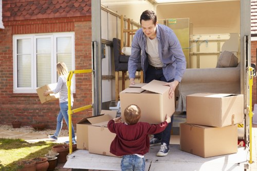 Commercial moving truck service for office relocation in Hackney