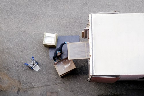 Hackney van service handling household items carefully