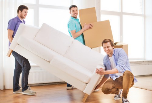 PPE and careful loading procedures for a man with van service