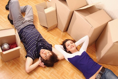 Careful loading of business items for a commercial relocation