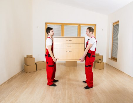 A removals van serving student customers in Hackney